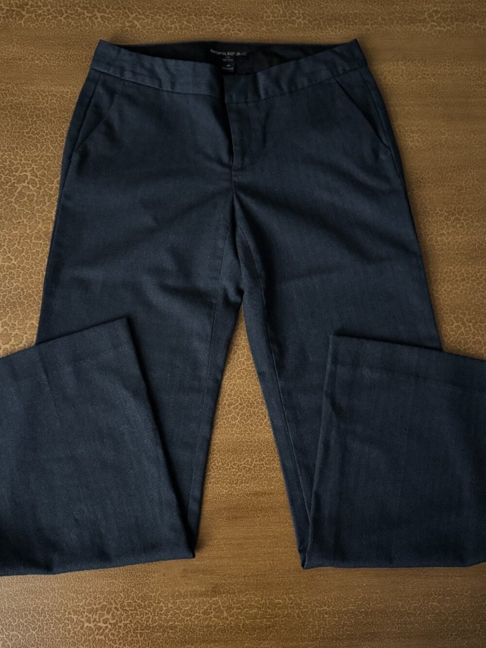 Banana Republic Navy Blue Wide Leg Dress Pants - Petite Size 4P